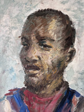 Load image into Gallery viewer, POC Male vintage abstract oil painting on canvas