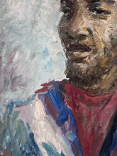 Load image into Gallery viewer, POC Male vintage abstract oil painting on canvas