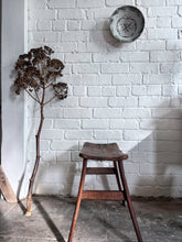 Load image into Gallery viewer, Antique 19th Century Japanese oak barrel top rustic stool