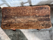 Load image into Gallery viewer, Antique 19th Century Japanese oak barrel top rustic stool
