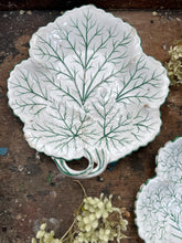 Load image into Gallery viewer, Pair of green &amp; white drab wear dishes circa 1840