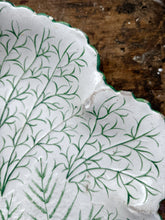 Load image into Gallery viewer, Pair of green &amp; white drab wear dishes circa 1840
