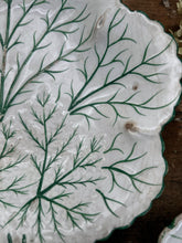 Load image into Gallery viewer, Pair of green &amp; white drab wear dishes circa 1840