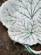Load image into Gallery viewer, Pair of green &amp; white drab wear dishes circa 1840