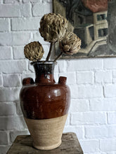 Load image into Gallery viewer, Vintage Portugese semi glazed Terracotta pot