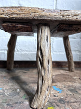 Load image into Gallery viewer, Rustic primitive antique 3 legged milking stool