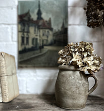 Load image into Gallery viewer, Rustic French vintage stoneware confit pot with handle