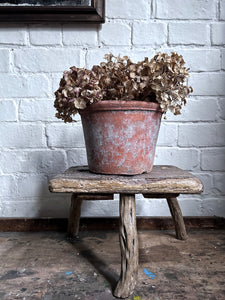 Rustic primitive antique 3 legged milking stool