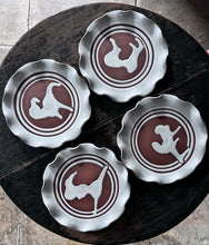 Load image into Gallery viewer, Vintage Mid 20th Century Stephen Pearce curly terracotta white glazed Shangarry plate Ireland