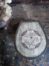 Load image into Gallery viewer, Small fabric covered French vintage lidded box