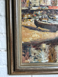 St Tropez France landscape coastal oil painting on board Matt Bruce 2015-2000
