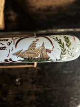 Load image into Gallery viewer, Antique Mid 19th Century Sunderland pottery glass rolling pin sailors sweetheart souvenir