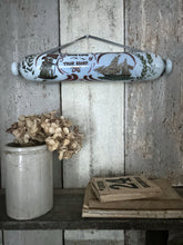 Load image into Gallery viewer, Antique Mid 19th Century Sunderland pottery glass rolling pin sailors sweetheart souvenir