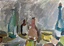 Load image into Gallery viewer, Swedish Vintage Mid 20th Century still life oil painting on board
