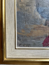 Load image into Gallery viewer, Large Swedish Mid 20th century oil painting portrait on board, signed and framed