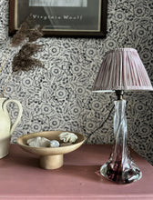 Load image into Gallery viewer, Vintage Val St Lambert Belgium crystal amethyst coloured glass lamp base