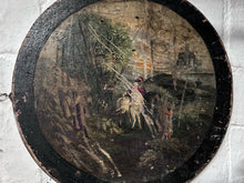 Load image into Gallery viewer, Victorian Antique folk art painted wooden panel Portrait Scottish Highlander