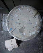 Load image into Gallery viewer, Victorian Country style white chippy painted wooden stool