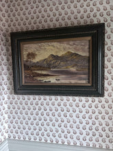 Load image into Gallery viewer, Victorian Scottish landscape loch oil painting on canvas dated 1901 signed JB