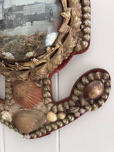 Load image into Gallery viewer, Victorian antique 19th century sailors souvenir valentine shell anchor diorama