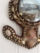 Load image into Gallery viewer, Victorian antique 19th century sailors souvenir valentine shell anchor diorama