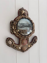 Load image into Gallery viewer, Victorian antique 19th century sailors souvenir valentine shell anchor diorama
