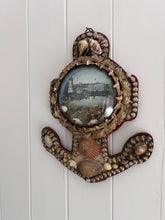 Load image into Gallery viewer, Victorian antique 19th century sailors souvenir valentine shell anchor diorama