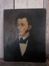 Load image into Gallery viewer, Victorian gentleman oil painting portrait on board
