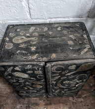 Load image into Gallery viewer, Victorian mystical tarot card wooden decoupage chest with doors and drawer