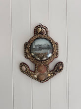 Load image into Gallery viewer, Victorian antique 19th century sailors souvenir valentine shell anchor diorama