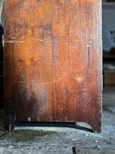 Load image into Gallery viewer, Victorian antique dark wood Industrial graduating printers drawers