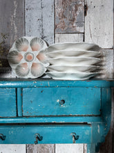 Load image into Gallery viewer, Vintage 1940's French Sarreguemines oyster plate blush pink and grey