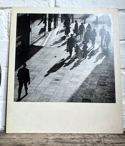 A large format, vintage black & white documentary, Street scene, photograph from 1971.