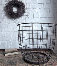 Load image into Gallery viewer, Vintage French Wire strapwork Farmers basket 
