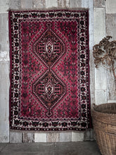 Load image into Gallery viewer, Vintage Hand Knotted Persian Nomadic Shiraz wool Rug