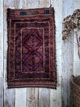 Load image into Gallery viewer, A Vintage Hand Knotted wool Afghan Baluch Saddlebag 