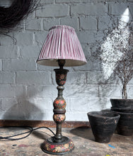 Load image into Gallery viewer, Antique 19th Century Indian Kashmiri hand painted papier mache lamp base
