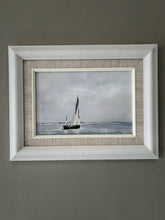 Load image into Gallery viewer, Vintage Oil painting on board fishing boat oyster smack Essex UK