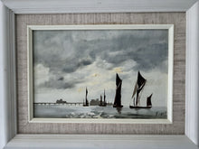 Load image into Gallery viewer, Vintage Oil painting traditional fishing boat oyster smack Essex