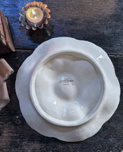 Load image into Gallery viewer, Vintage 1940's French Sarreguemines oyster plate blush pink and grey