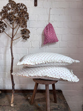 Load image into Gallery viewer, Vintage 1980's laura Ashley fabric hand made cushions with frill 