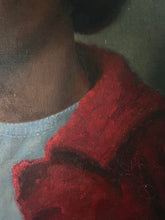 Load image into Gallery viewer, Vintage African American lady female POC portrait oil painting on canvas