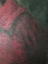 Load image into Gallery viewer, Vintage African American lady female POC portrait oil painting on canvas