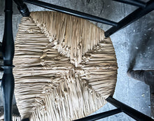 Load image into Gallery viewer, Vintage 1960&#39;s &quot;Campanino&quot; Chiavari rush seat black chair by Fratelli Levaggi