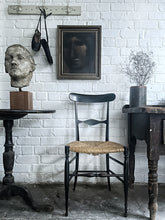 Load image into Gallery viewer, Vintage 1940&#39;s &quot;Campanino&quot; Chiavari rush seat black chair by Fratelli Levaggi