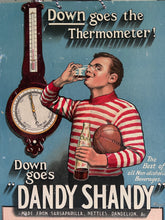 Load image into Gallery viewer, Vintage Dandy Shandy Duckworths Essence Distillery Manchester advertsing sign