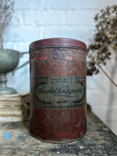Load image into Gallery viewer, Antique French Art Nouveau Prosper David et Fils sugar sucre storage canister tin