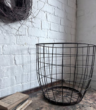 Load image into Gallery viewer, Vintage French Wire strapwork Farmers basket 