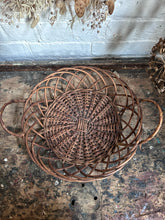 Load image into Gallery viewer, Vintage French woven basket with handles