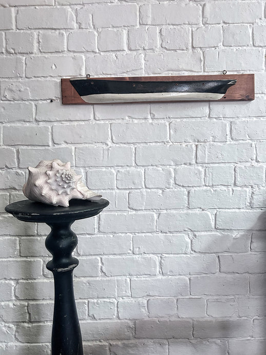 Vintage Half Hull ship builders wall mounted model 